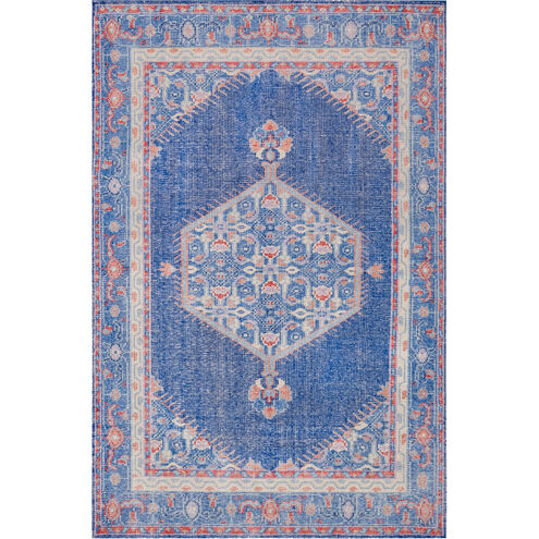 Luella 102 X 66 inch Dark Blue/Bright Red/Mauve/Camel/Denim/Khaki Rugs, Wool