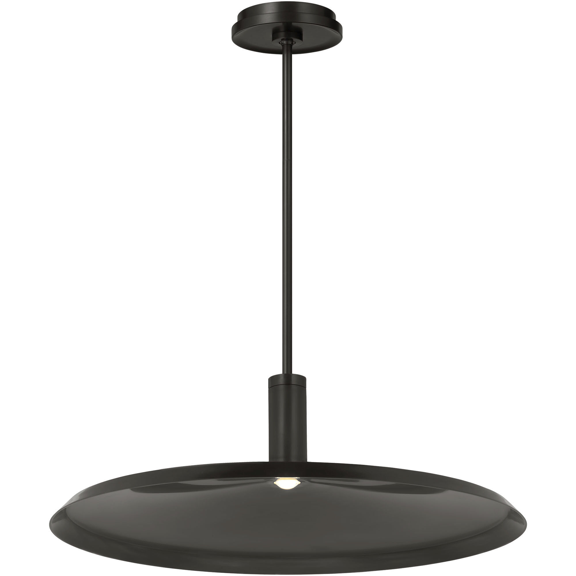 Avroko Saucer Direct LED 24 inch Bronze and Darkened Brass Pendant Ceiling Light