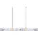 Mamadim 4 Light 49.25 inch Polished Nickel Linear Pendant Ceiling Light