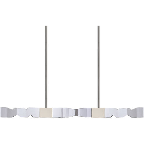 Mamadim 4 Light 49.25 inch Polished Nickel Linear Pendant Ceiling Light