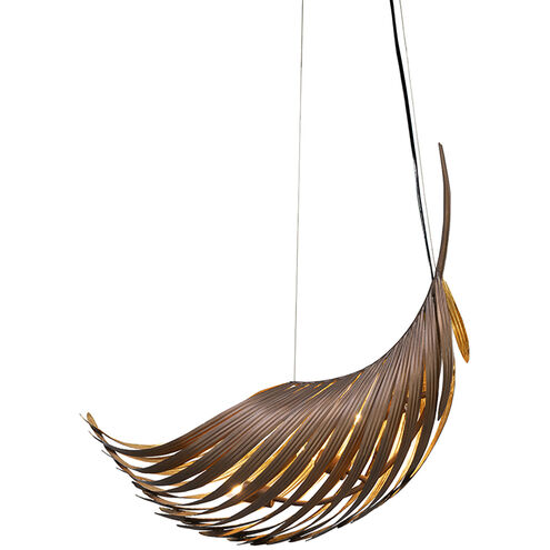 Palmera LED 38.5 inch Soft Bronze and Gold Pendant Ceiling Light