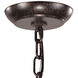 Circeo 5 Light 24 inch Deep Rust Chandelier Ceiling Light