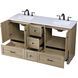 Soma 60 X 34 inch Mango Wood Bathroom Vanity Cabinet