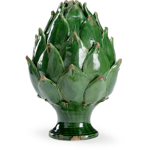 Chelsea House Glossy Green Glaze Artichoke Accent