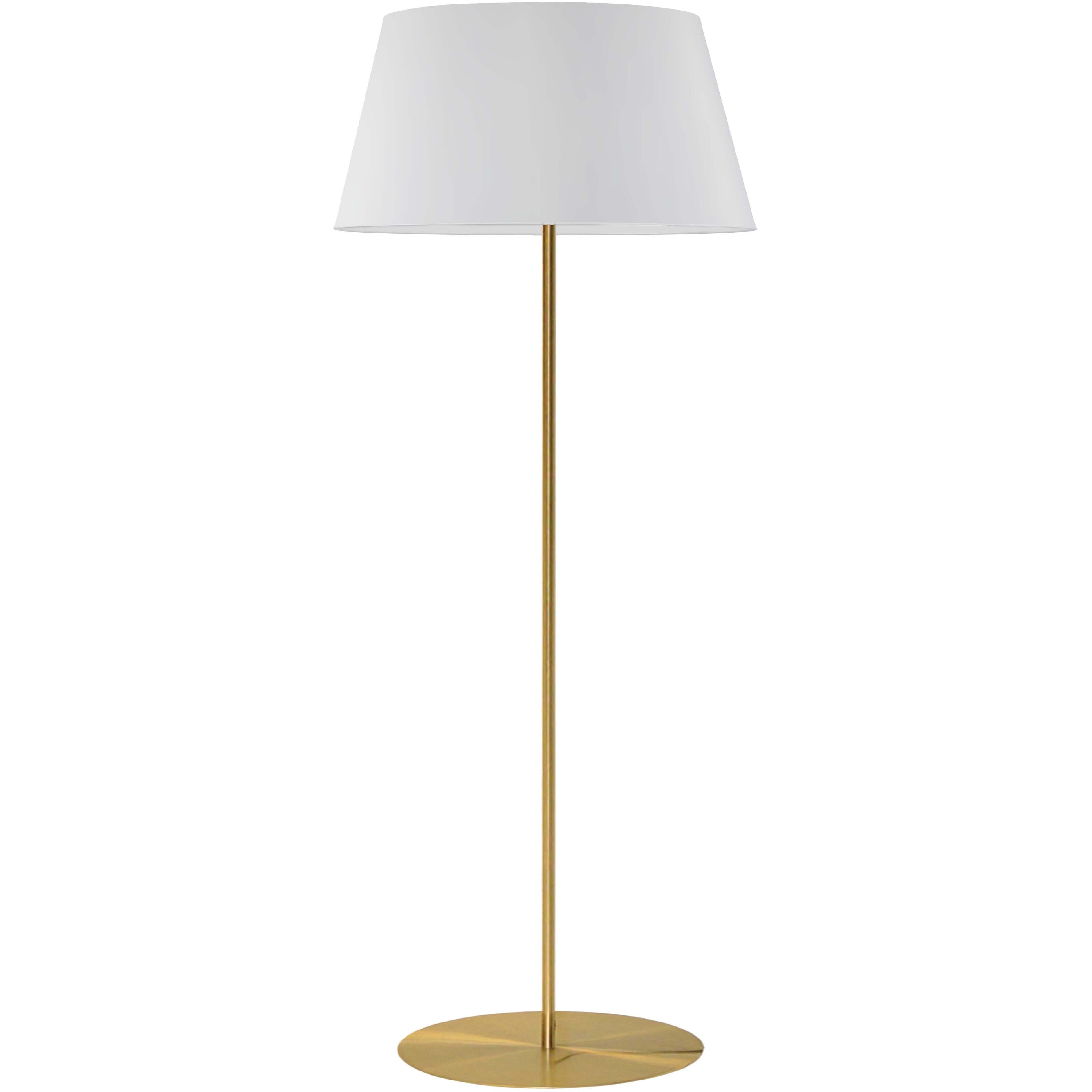 Gretchen 62.75 inch 100.00 watt Aged Brass Floor Lamp Portable Light, Round Base