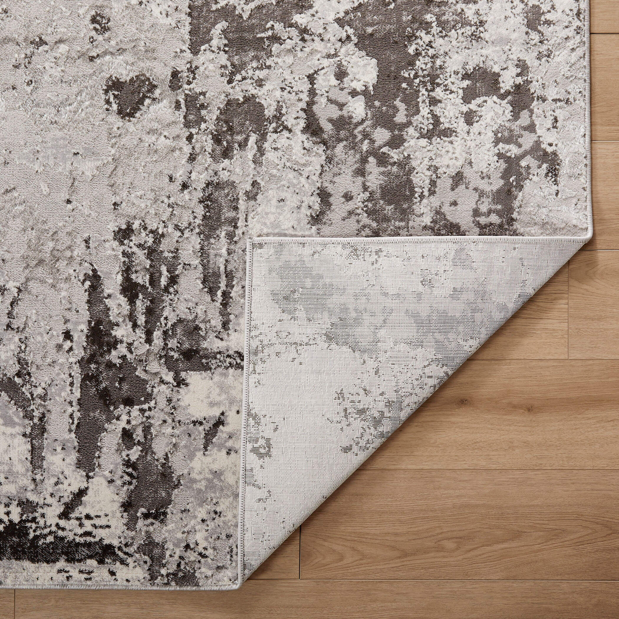 Ayda 36 X 24 inch Black/Grey Rug in 2 x 3