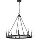 Barclay 8 Light 33 inch Matte Black Chandelier Ceiling Light