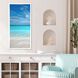 Waterside Collection Blue Framed Art