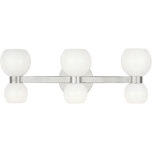 kate spade new york Londyn 6 Light 22.63 inch Polished Nickel Vanity Light Wall Light