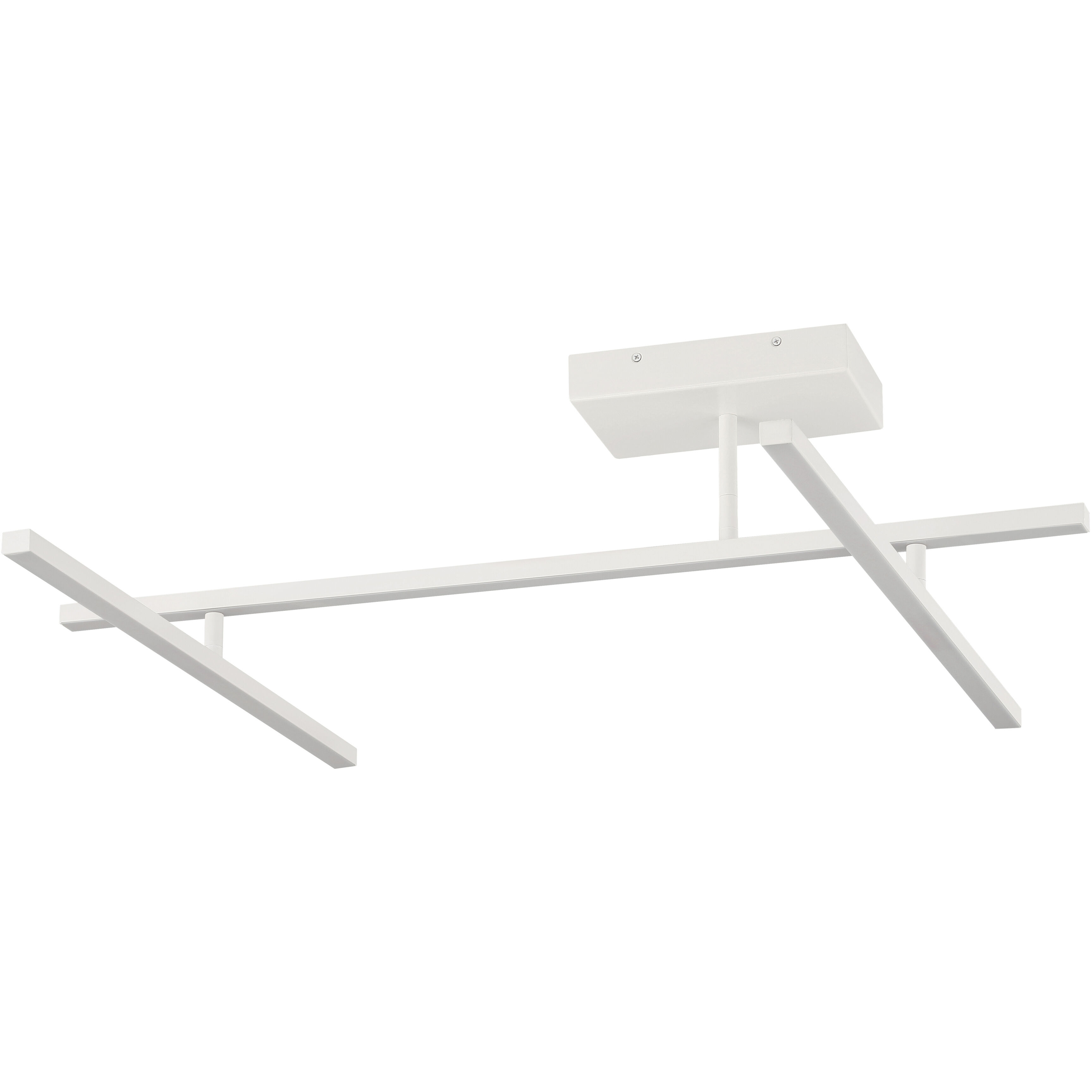 Duo LED 4.75 inch Matte White Semi-Flush Mount Ceiling Light