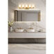 Oren 5 Light 38 inch Modern Gold Bath Vanity Light Wall Light