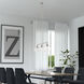 Glendon 3 Light 30 inch Brushed Nickel Linear Chandelier Ceiling Light