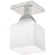 Aragon 1 Light 5 inch Polished Chrome Semi-Flush Mount Ceiling Light