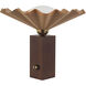 Furrow 13.5 inch 60 watt Peach Table Lamp Portable Light