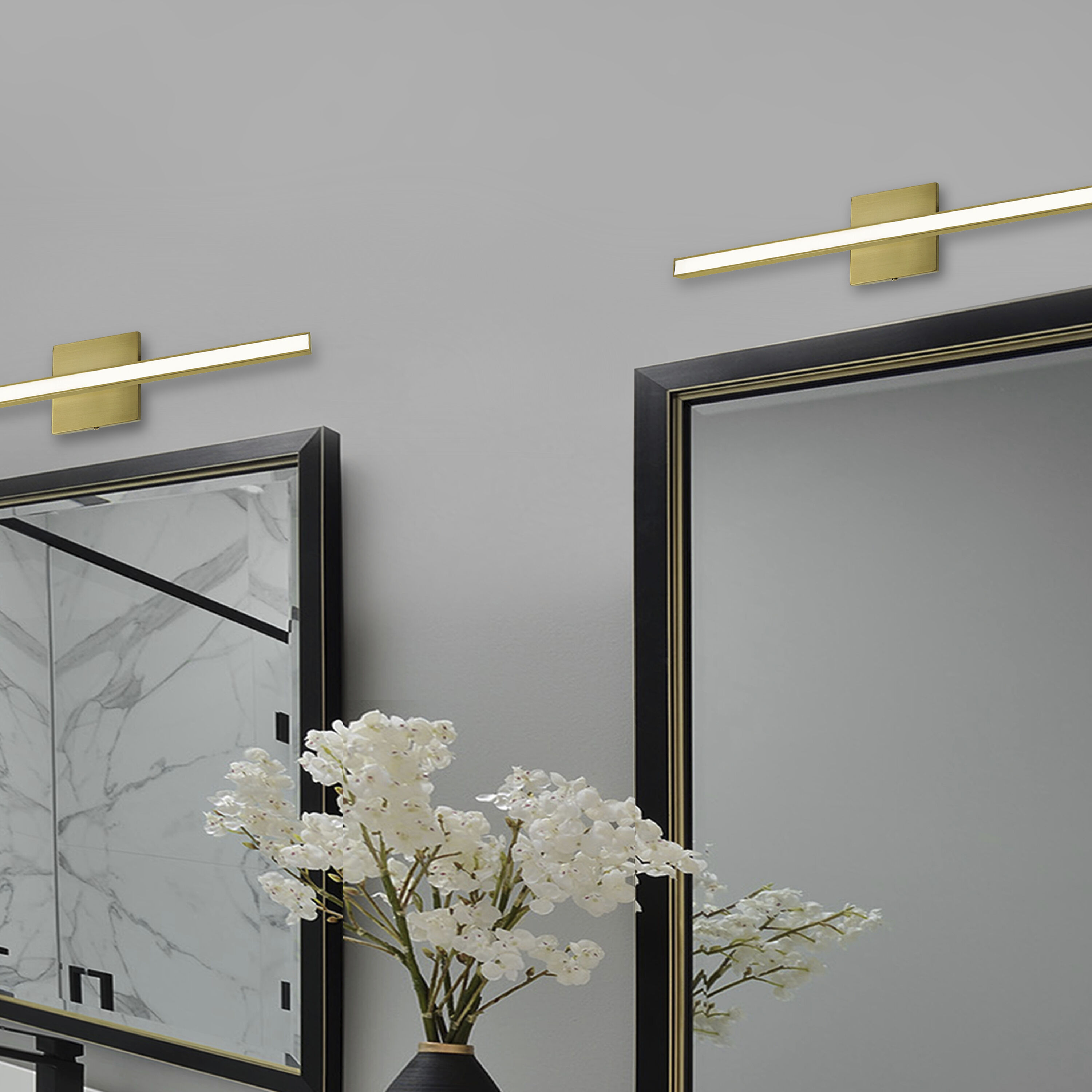 Arandel LED 23.75 inch Aged Brass Vanity Light Wall Light