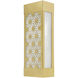 Berkeley 2 Light 17 inch Satin Gold Outdoor Sconce