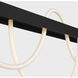 Sean Lavin Uneri LED 62 inch Nightshade Black Linear Chandelier Ceiling Light