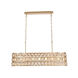 Canada 6 Light 12 inch Gold Chandelier Ceiling Light