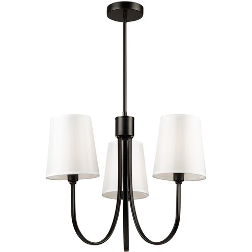 Rhythm LED 23.6 inch Black Chandelier Ceiling Light