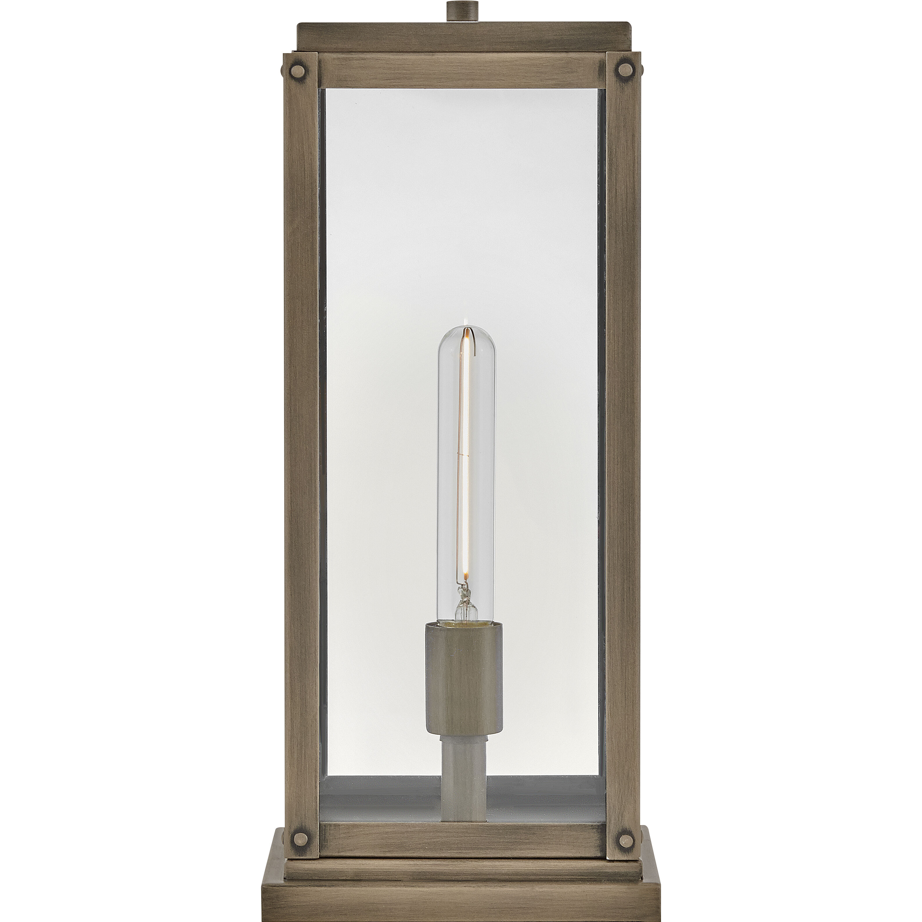 Estate Series Max 1 Light 17 inch Burnished Bronze Outdoor Pier Mount