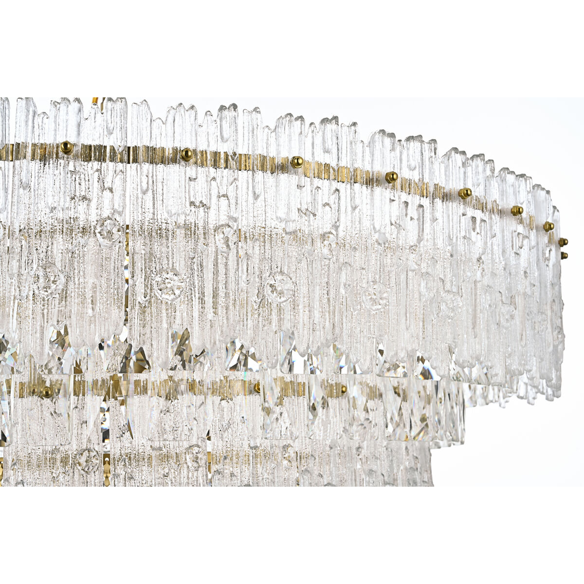 Emilia 10 Light 31 inch Satin Gold Pendant Ceiling Light