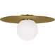Kelly by Kelly Wearstler Nodes 1 Light 24 inch Burnished Brass Flush Mount Ceiling Light