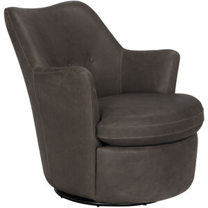 Hotchkiss Boyce Black Swivel Arm Chair