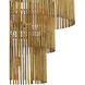 Mantra 7 Light 30 inch Gold Leaf Chandelier Ceiling Light