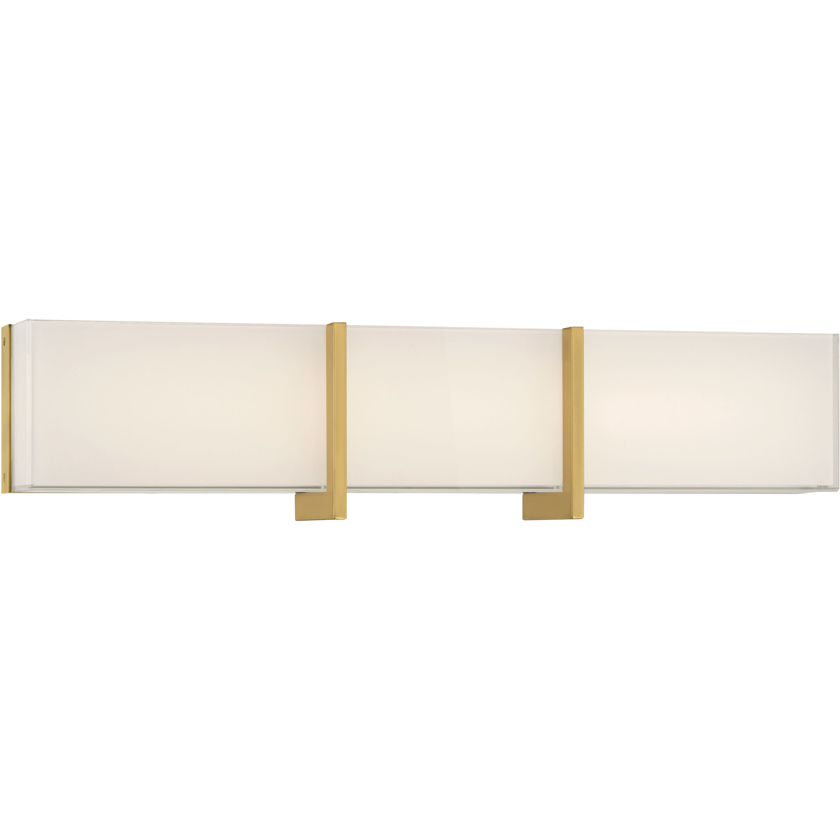 High Rise LED 24.25 inch Legacy Brass Bath Bar Wall Light