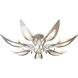 Parasol 7 Light 38.3 inch Sterling Semi-Flush Ceiling Light