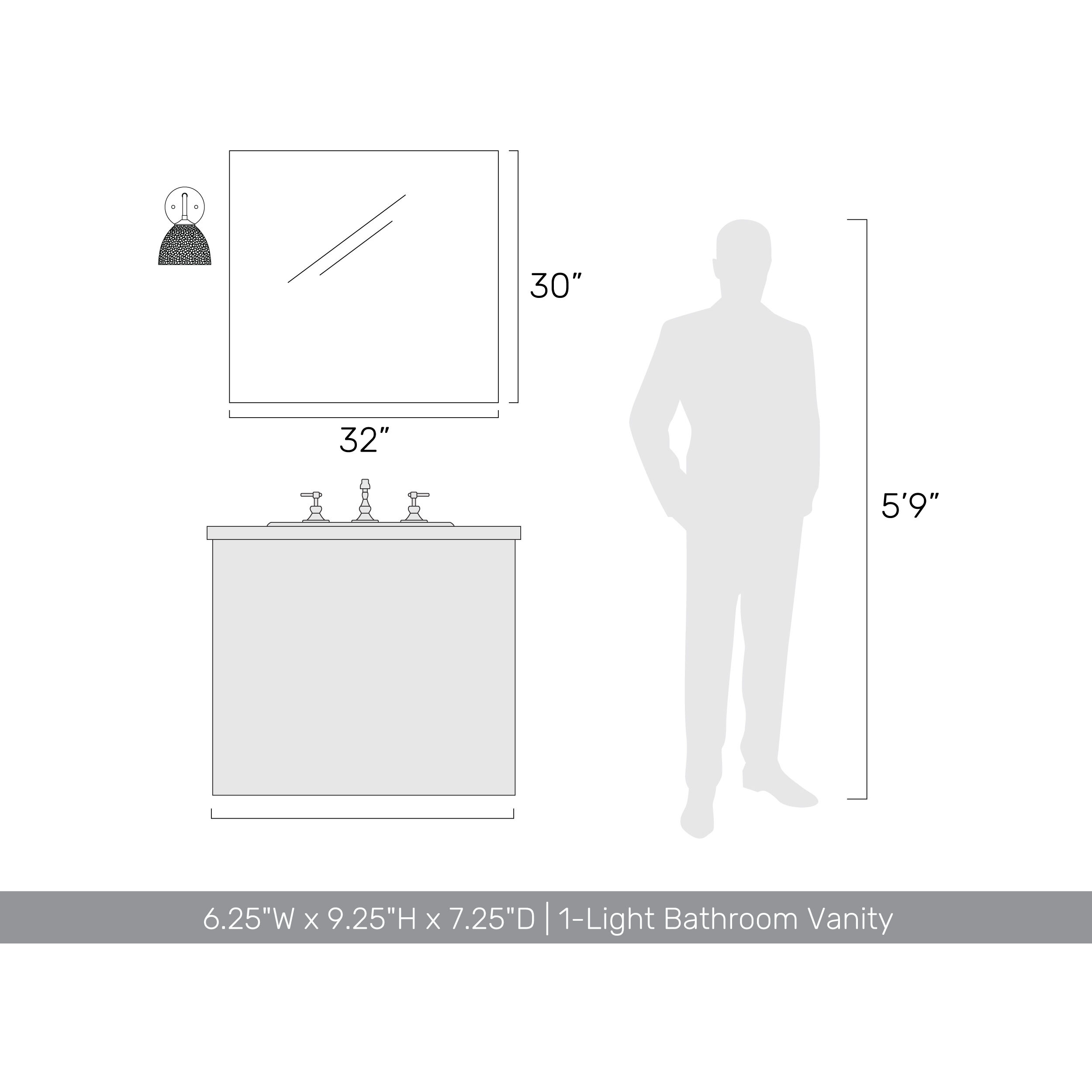 Shepard 1 Light 6.25 inch Modern Brass Wall Sconce Wall Light in Russet Clay