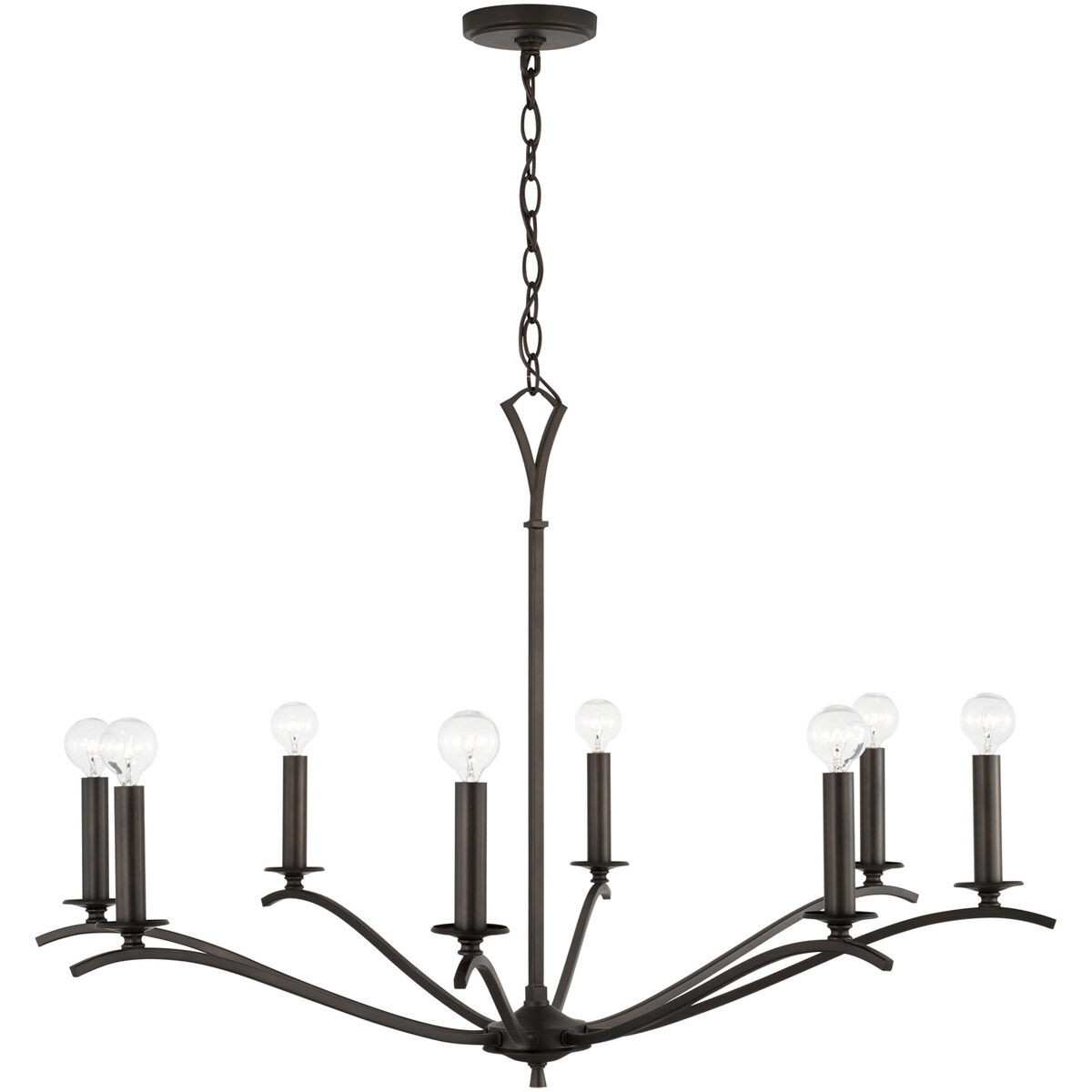Jaymes 8 Light 37 inch Old Bronze Chandelier Ceiling Light