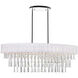 Franca 8 Light 38 inch Chrome Island/Pool Table Light Ceiling Light in Off White