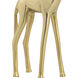Brass Giraffe 14 X 2.5 inch Sculpture