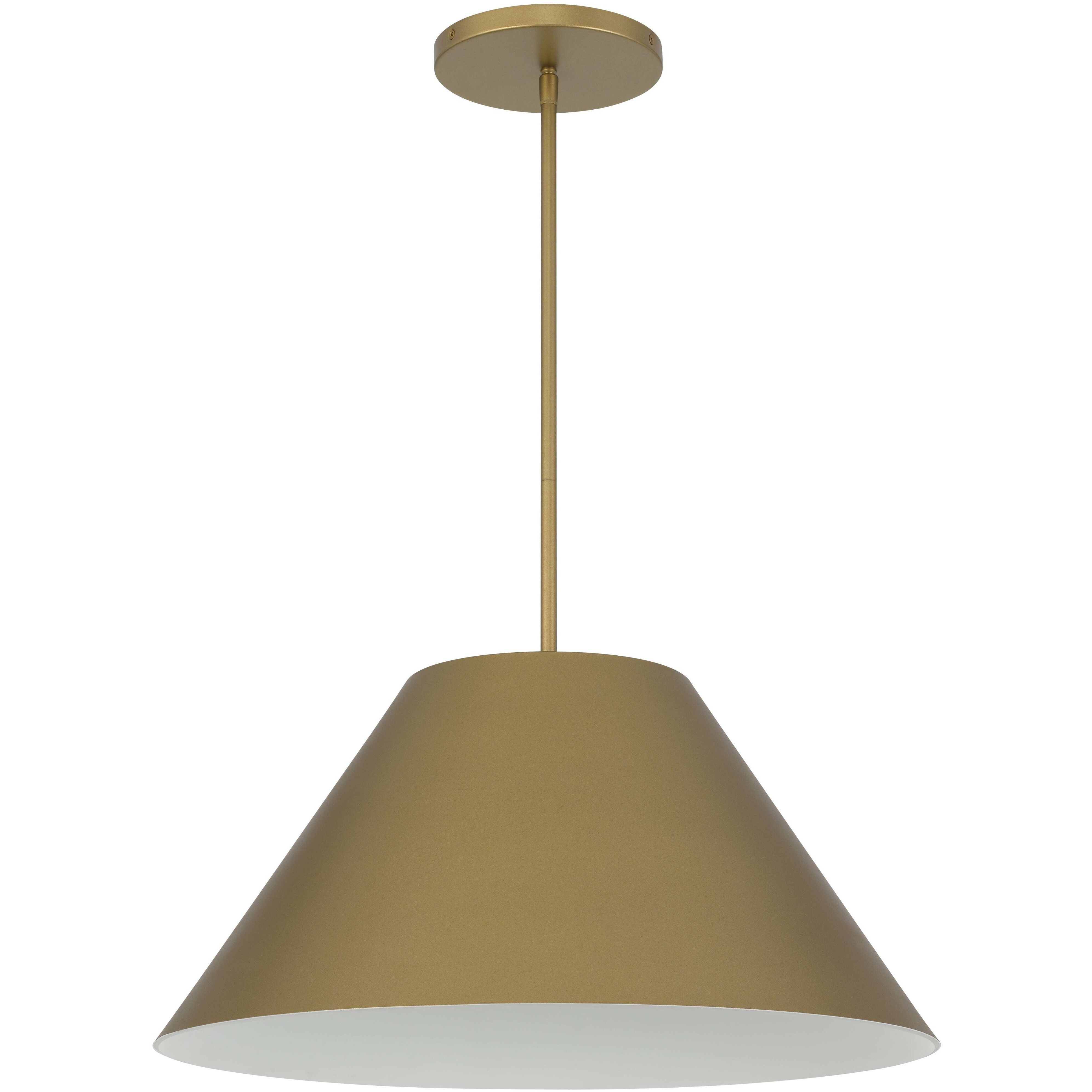Jaz LED 21.88 inch Painted Brass Outdoor Pendant