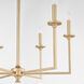 Eldorado 6 Light Aged Brass Chandelier Ceiling Light