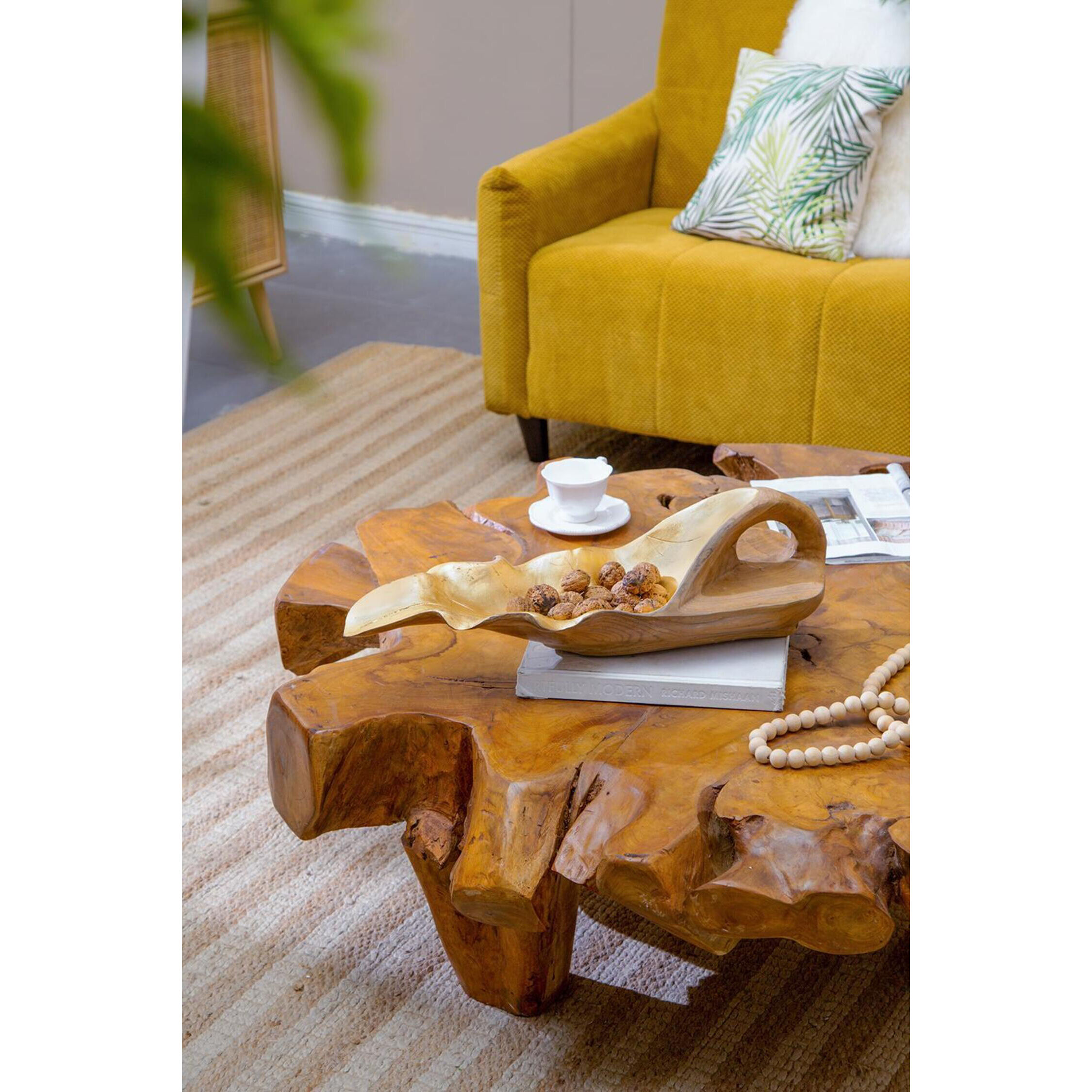 Anita 19.7 X 9.8 inch Brown/Gold Decorative Plate