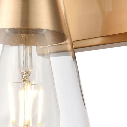 Brookville 1 Light 6 inch Burnished Brass Vanity Light Wall Light