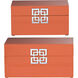 Anita 13.6 X 7.5 inch Orange Box, Set of 2