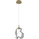 Norah 1 Light 5.5 inch Gold Standard Pendant Ceiling Light in Smoke