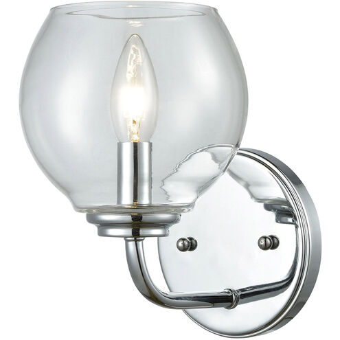 Glenolden 1 Light 8 inch Polished Chrome Vanity Light Wall Light