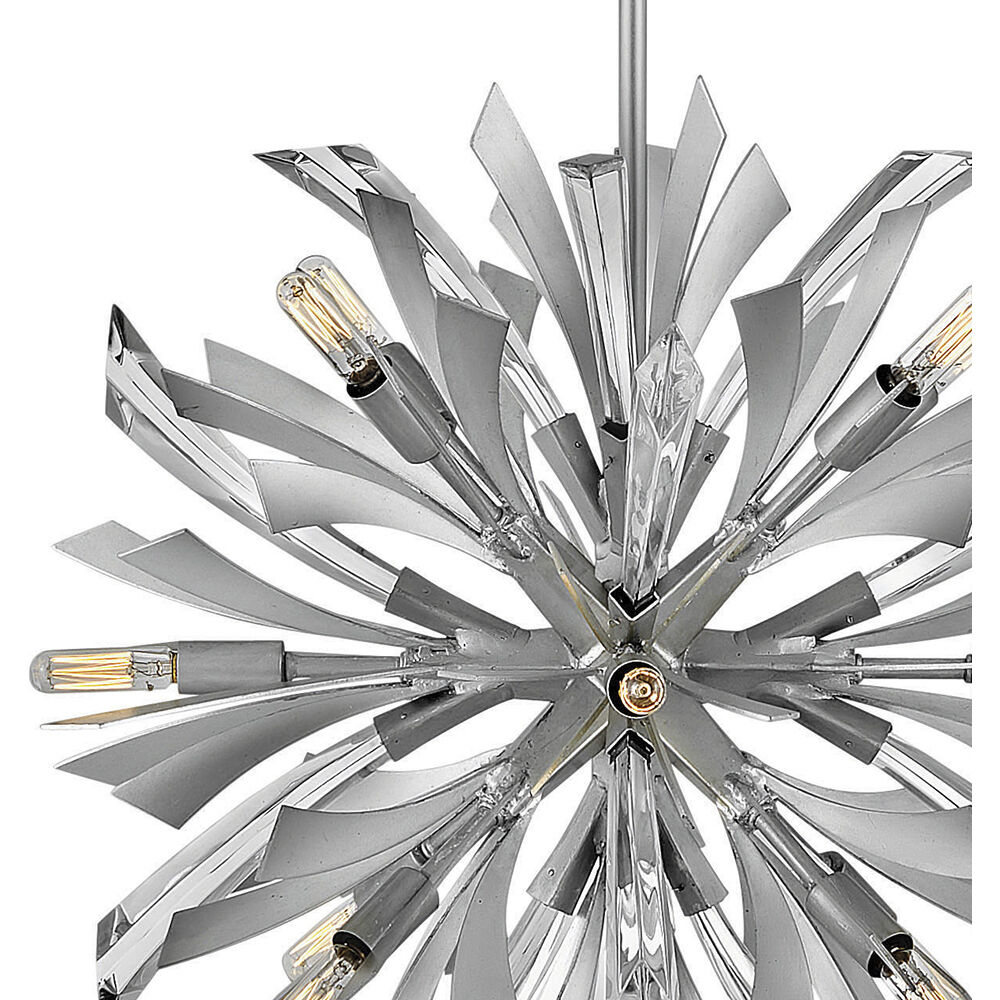 Vida LED 22 inch Glacial Chandelier Ceiling Light, Orb