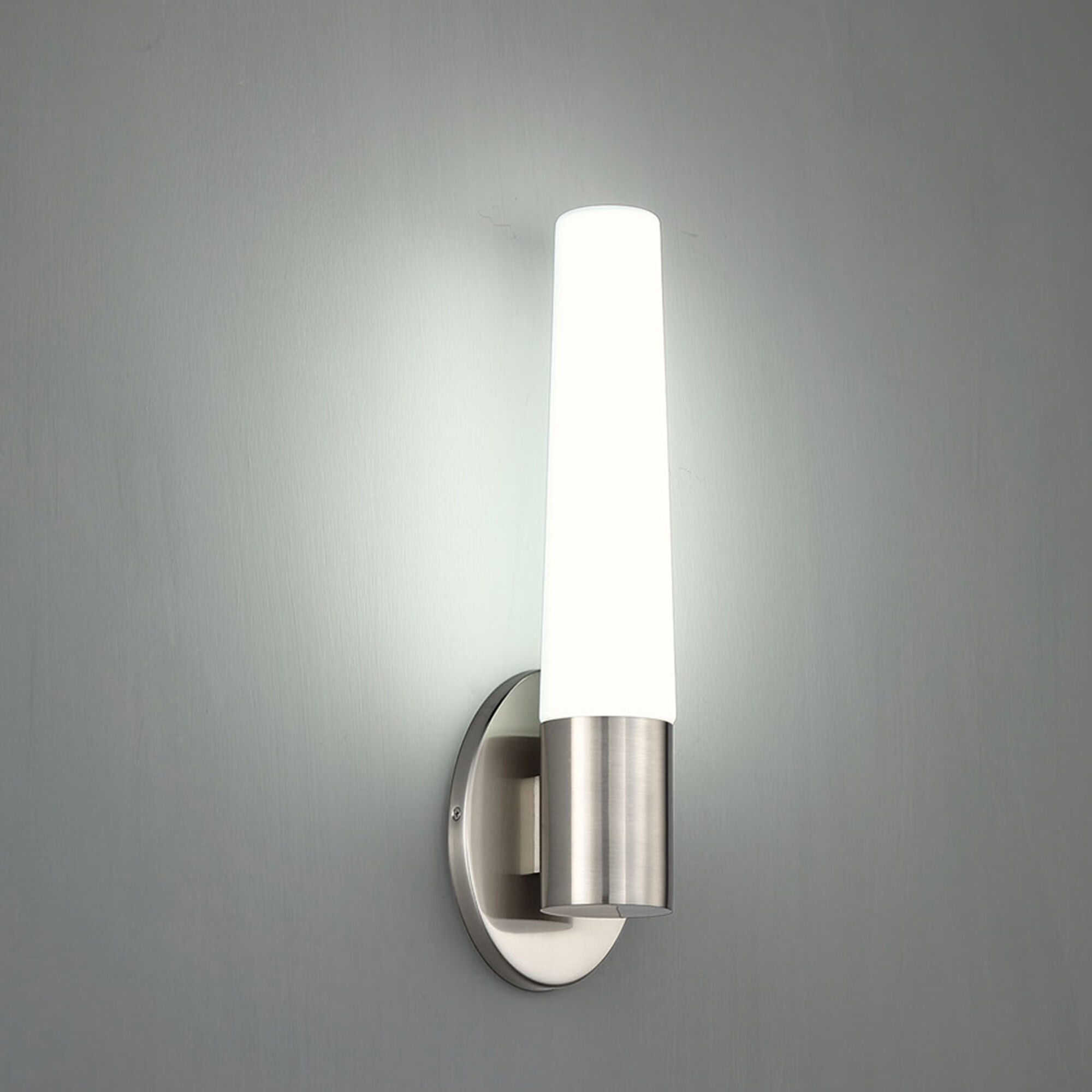Tusk Wall Sconce Wall Light in 17in., Brushed Nickel