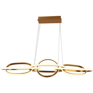 Circa LED 21 inch Gold Hanging Pendant Ceiling Light