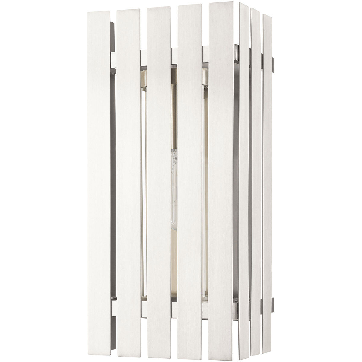 Greenwich 1 Light 17 inch Brushed Nickel Outdoor Wall Lantern