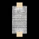 Terra Wall Sconce Wall Light in Gold, Rake Cast Glass