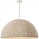 Breanne 4 Light 35 inch Vintage White Pendant Ceiling Light