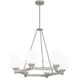 Penning 6 Light 28 inch Brushed Nickel Chandelier Ceiling Light