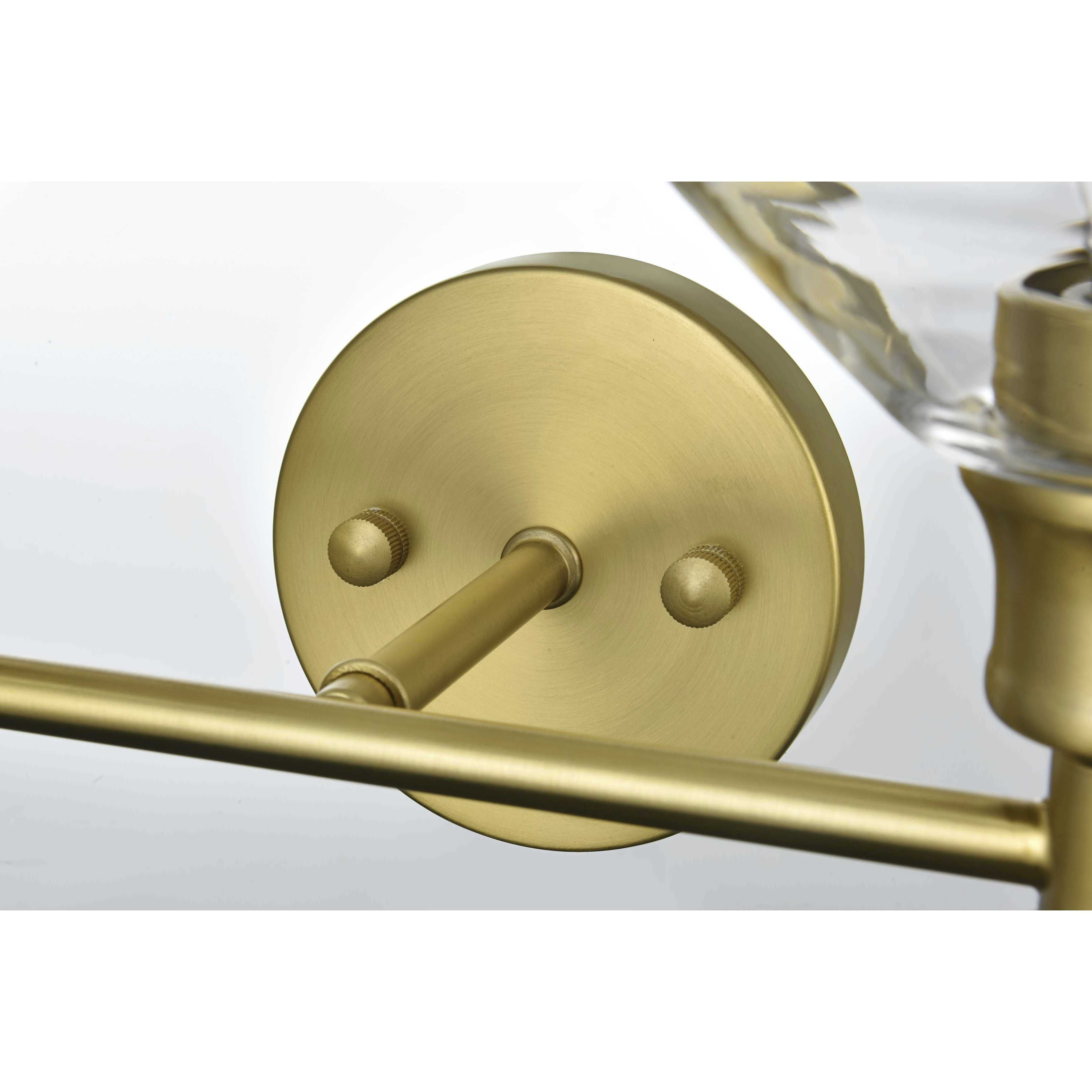 Gene 2 Light 19 inch Satin Gold Bath Sconce Wall Light