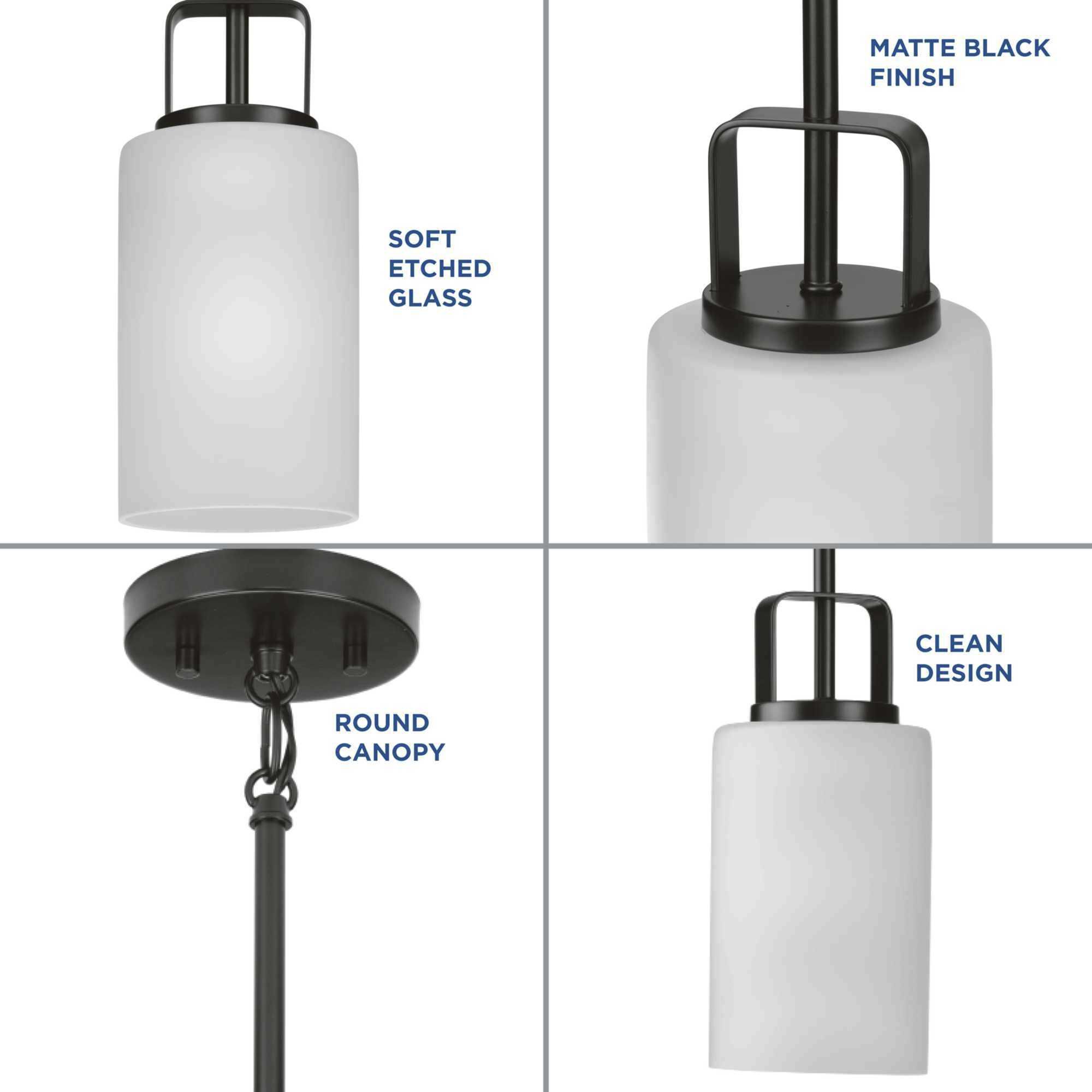 League 1 Light 5 inch Matte Black Mini Pendant Ceiling Light